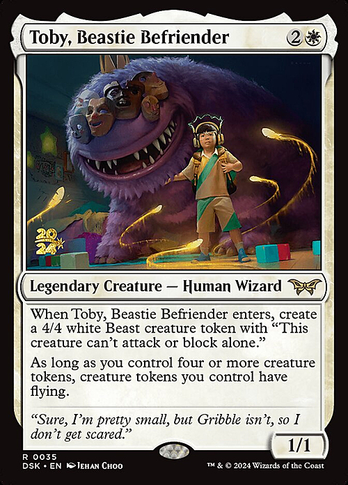 Toby, Beastie Befriender Card Front