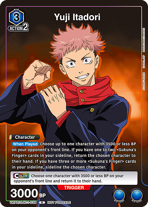 Yuji Itadori Card Front