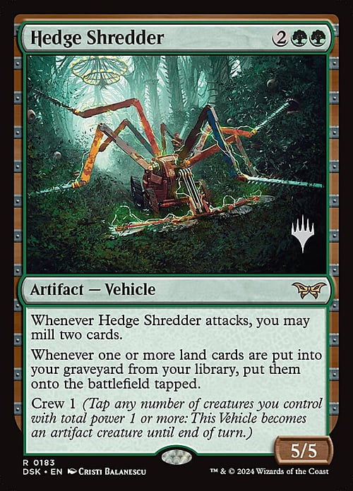 Hedge Shredder Card Front