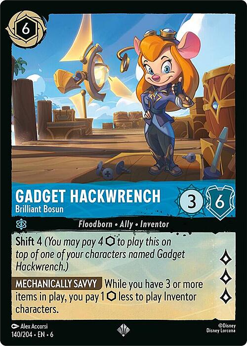 Gadget Hackwrench - Brilliant Bosun Card Front