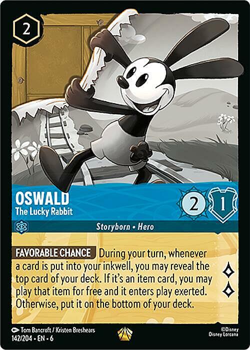 Oswald - Il Coniglio Fortunato Card Front