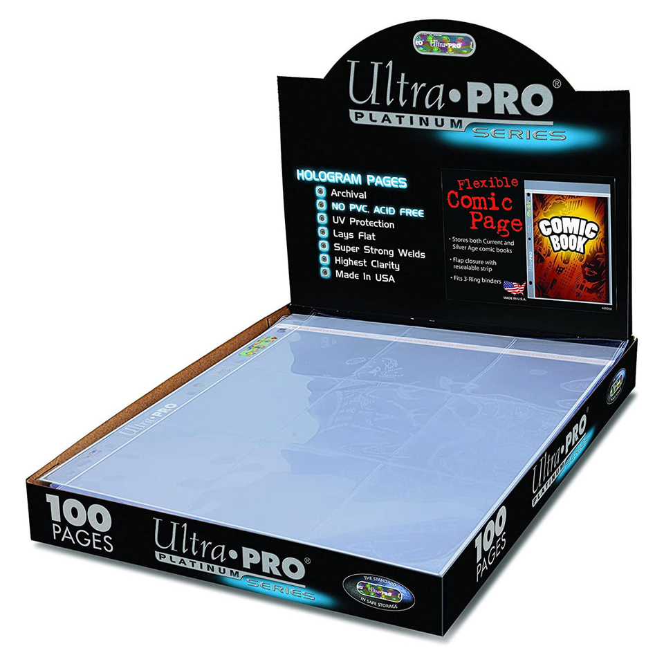 100 Ultra Pro 1-Pocket Platinum Resealable Comic