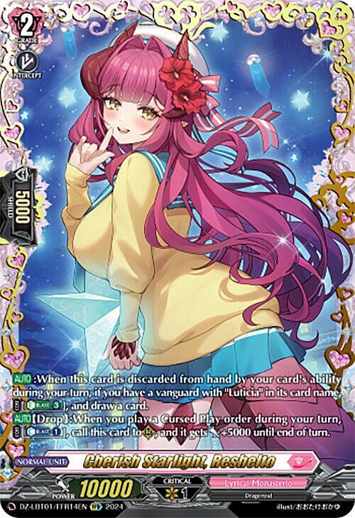 Cherish Starlight, Reshelto Card Front