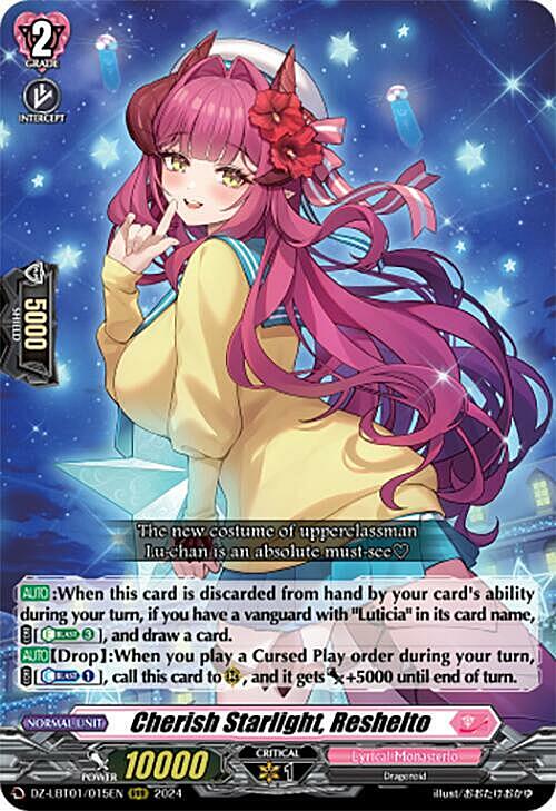 Cherish Starlight, Reshelto Card Front