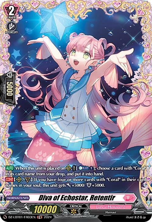 Diva of Echostar, Retentir Card Front