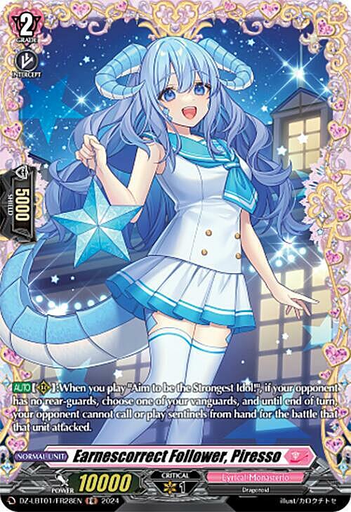 Earnescorrect Follower, Piresso Card Front