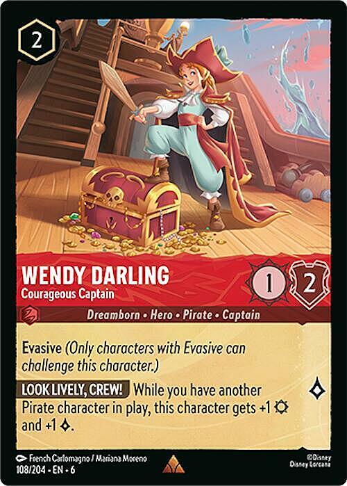 Wendy Darling - Courageous Captain Card Front
