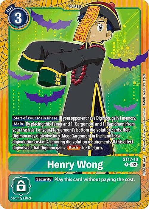 Henry Wong Card Front