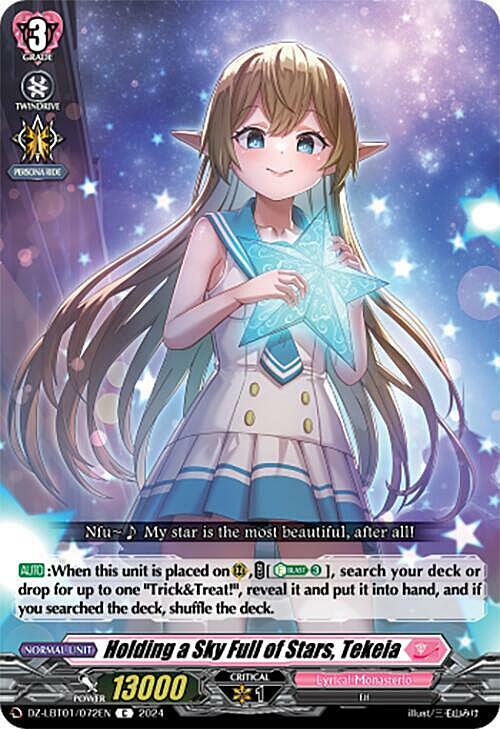 Holding a Sky Full of Stars, Tekeia Card Front