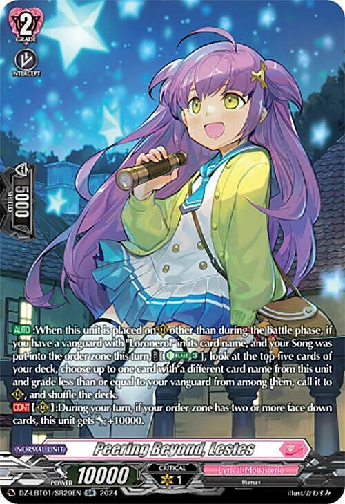 Peering Beyond, Lestes Card Front