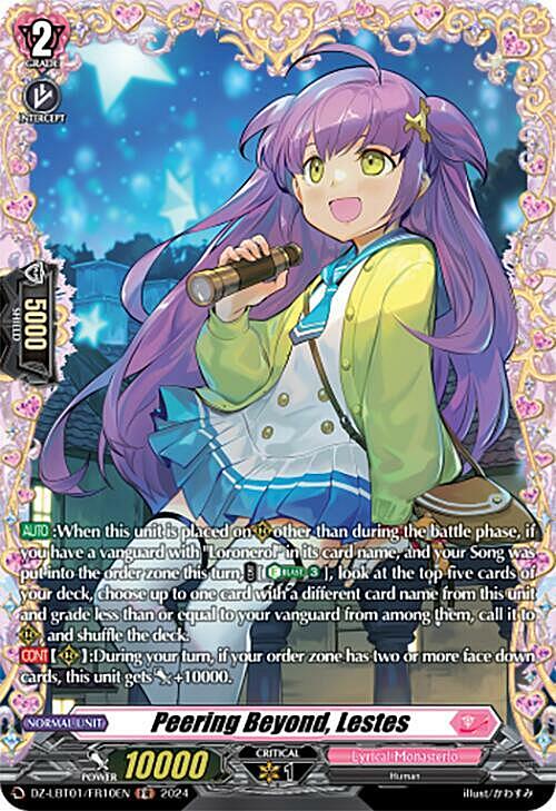 Peering Beyond, Lestes Card Front