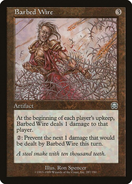 Barbed Wire Card Front