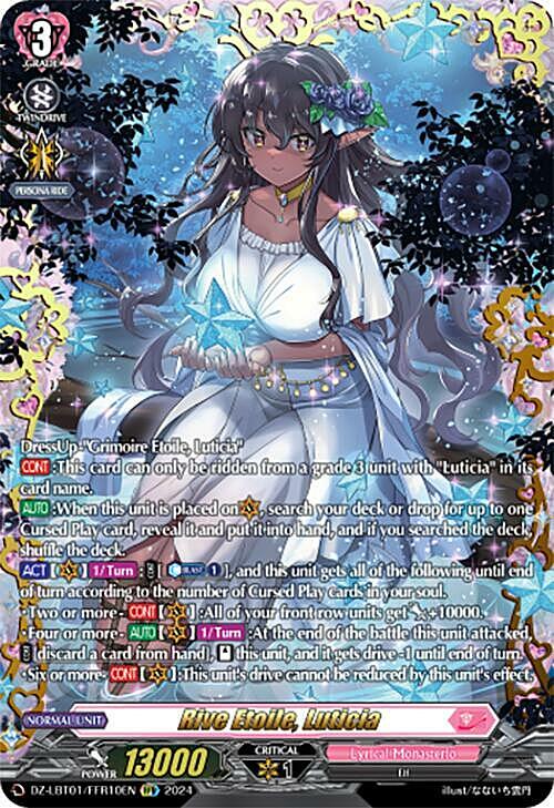 Rive Etoile, Luticia Card Front