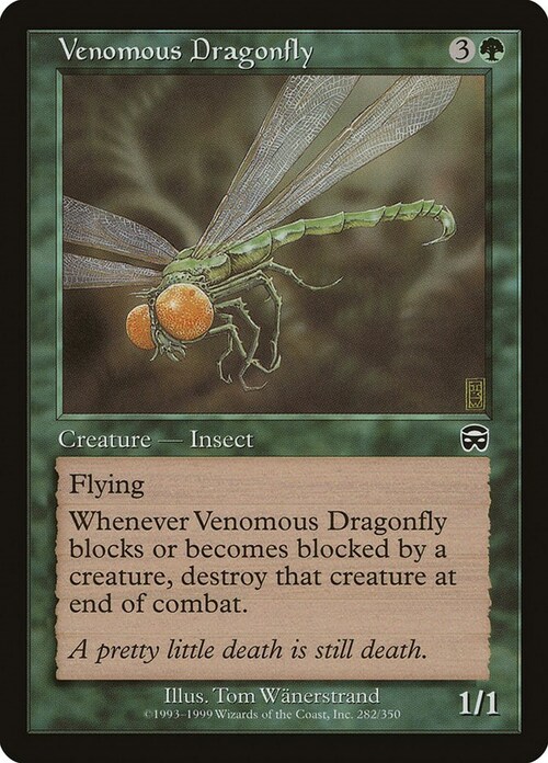 Venomous Dragonfly Card Front