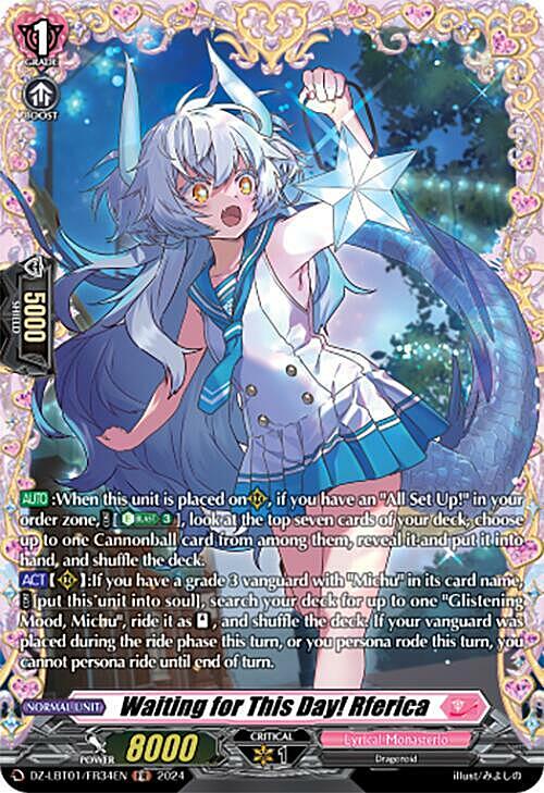 Waiting for This Day! Rferica Card Front