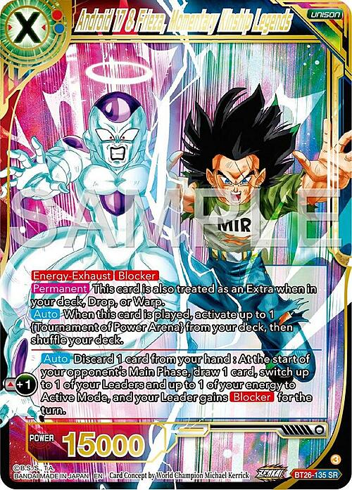 Android 17 & Frieza, Momentary Kinship Legends Card Front