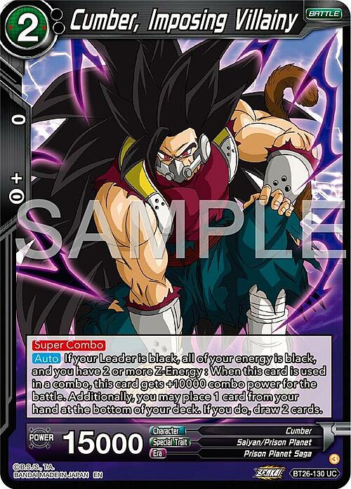 Cumber, Imposing Villainy Card Front