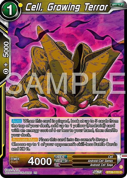 Cell, Growing Terror Card Front