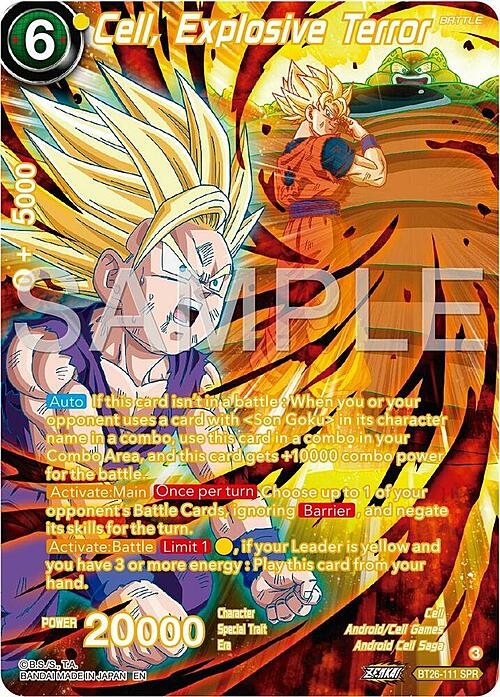 Cell, Explosive Terror Card Front