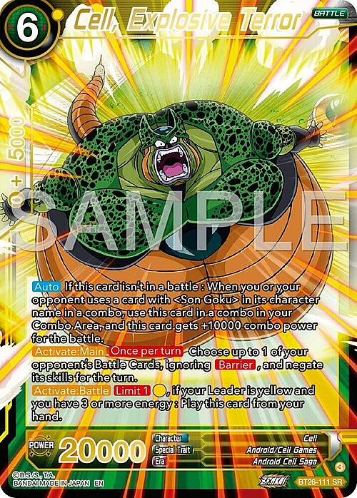 Cell Explosive Terror Card Front