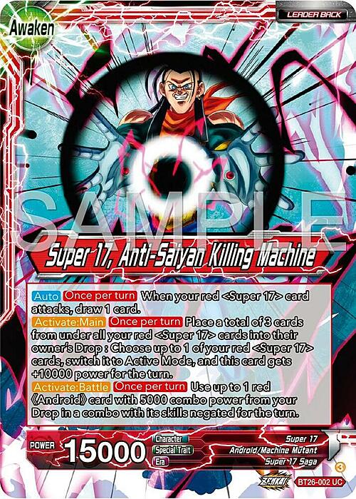 Hell Fighter 17 // Super 17, Anti-Saiyan Killing Machine Card Front