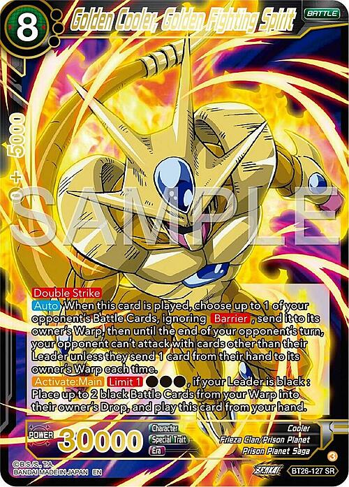 Golden Cooler, Golden Fighting Spirit Card Front