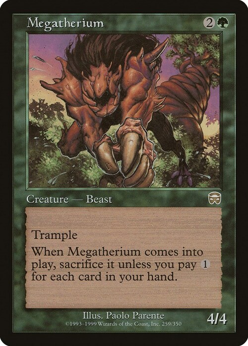 Megatherium Card Front