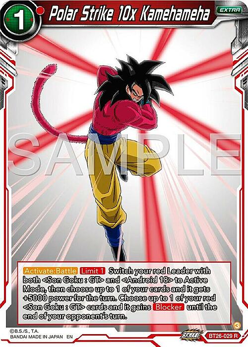Polar Strike 10x Kamehameha Card Front