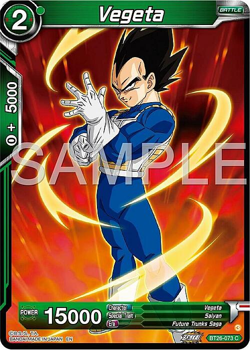 Vegeta Card Front