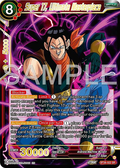 Super 17, Ultimate Masterpiece Card Front