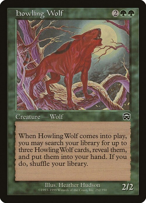Howling Wolf Card Front