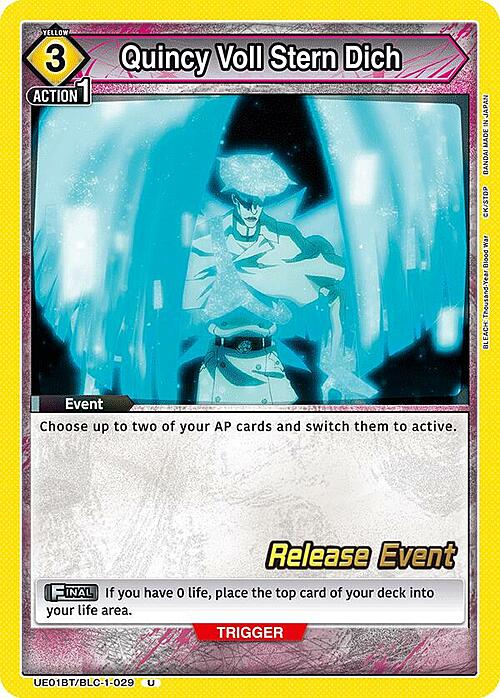 Quincy Voll Stern Dich Card Front