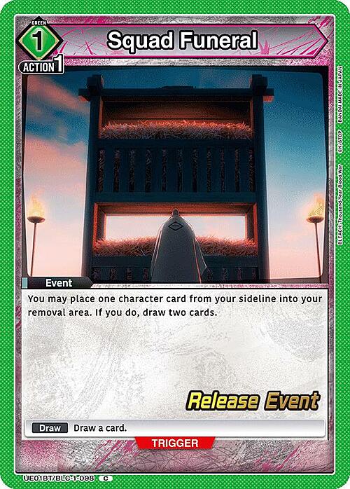 Squad Funeral Card Front