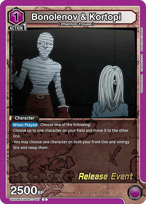 Bonolenov & Kortopi Card Front