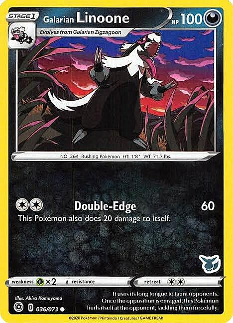 Galarian Linoone Card Front