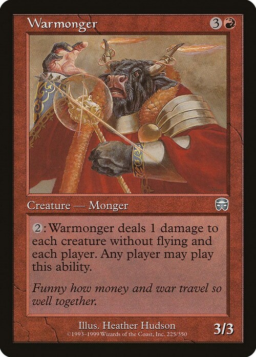 Warmonger Card Front
