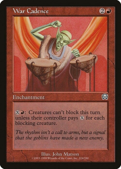 War Cadence Card Front