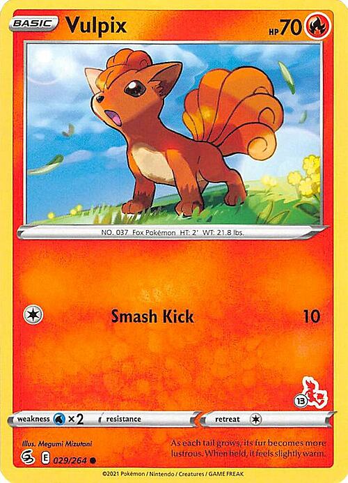 Vulpix Card Front