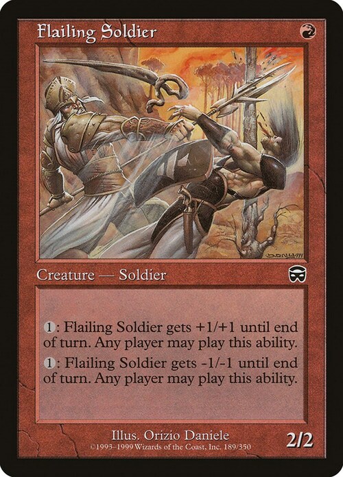 Flailing Soldier Card Front
