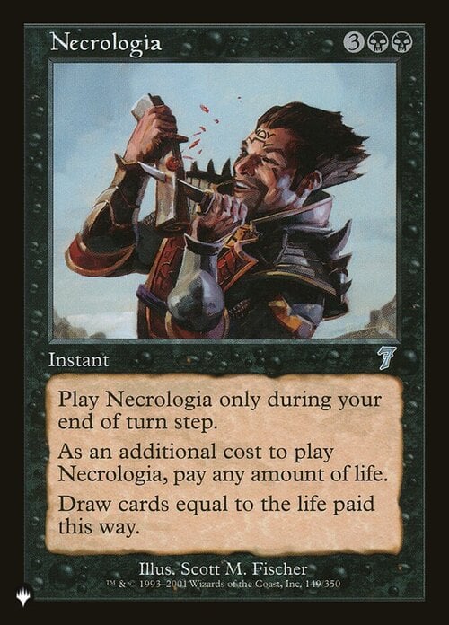 Necrologia Card Front