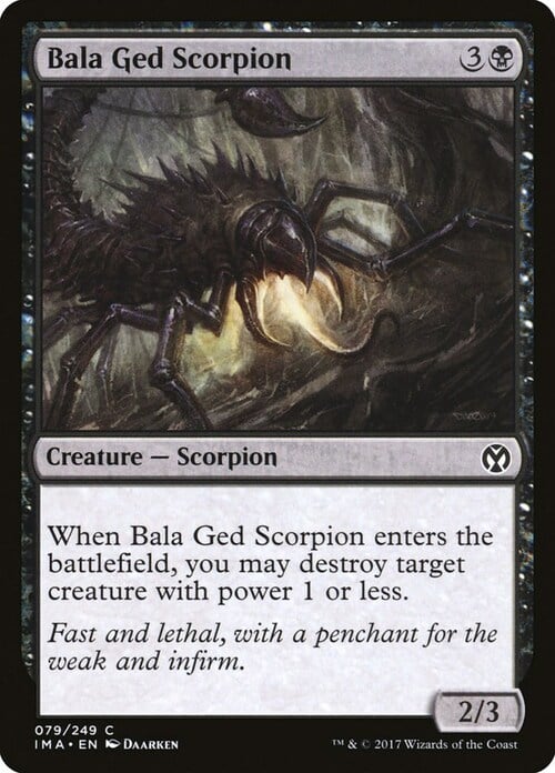 Bala Ged Scorpion Card Front
