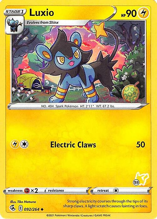 Luxio [Bite | Thunder Fang] Card Front