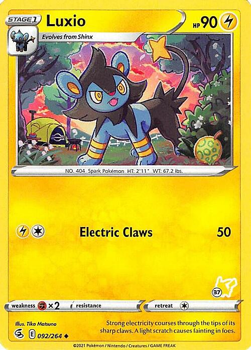 Luxio [Bite | Thunder Fang] Card Front