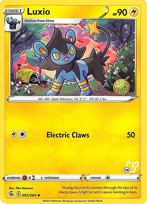 Luxio [Bite | Thunder Fang] Card Front
