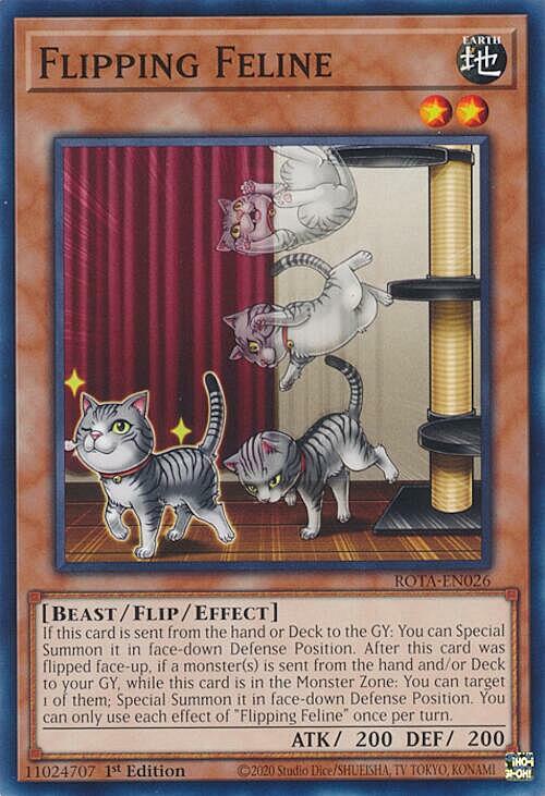 Flipping Feline Card Front