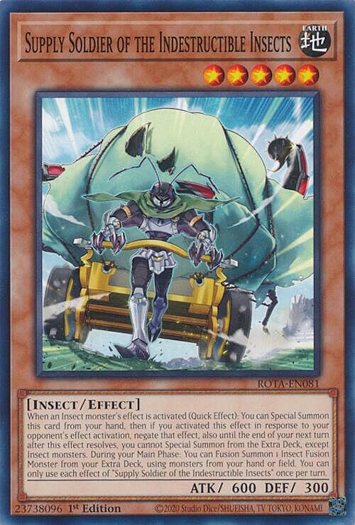 Supply Soldier of the Indestructible Insects Card Front