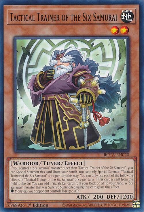Tactical Trainer of the Six Samurai Card Front