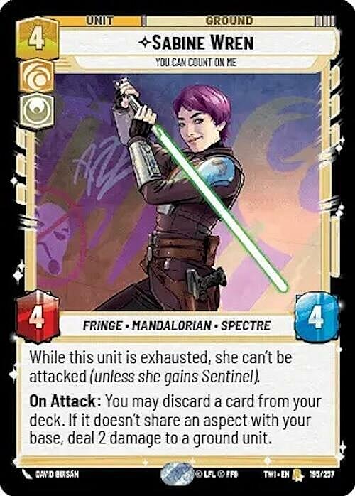 Sabine Wren - You Can Count On Me Card Front