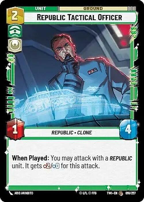 Republic Tactical Officer Card Front