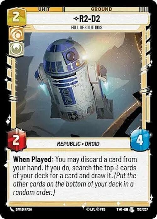R2-D2 - Full of Solutions Card Front